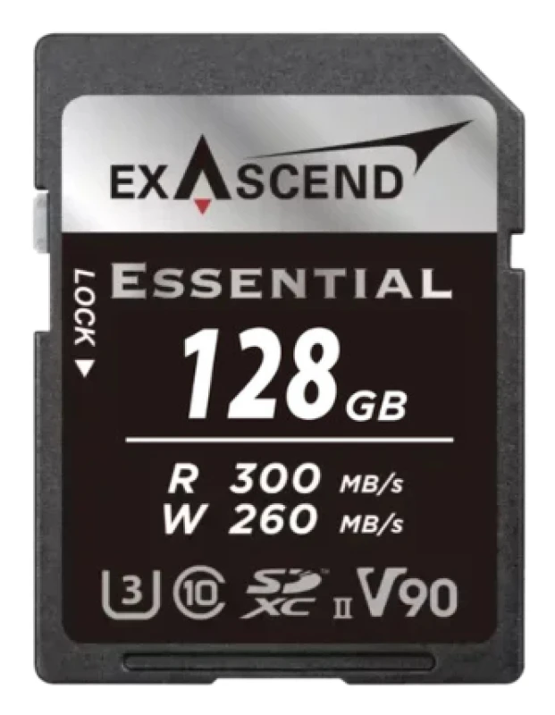 Image of Exascend ESSENTIAL 128GB SDXC UHS-II Class 10