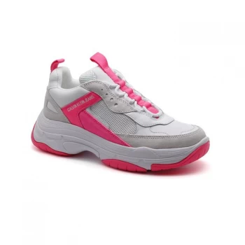 Image of Calvin Klein Jeans Trainers - White/Pink