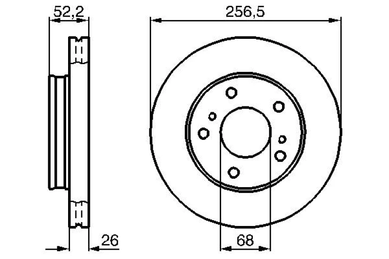 Image of Brake disc Bosch 0 986 478 485