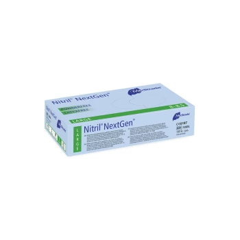 Image of Nitrile NextGen Examination glove in pure Nitrile blue powderfree Large (8-85), x100