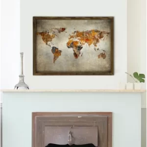 Image of MZM767 Multicolor Decorative Framed MDF Painting