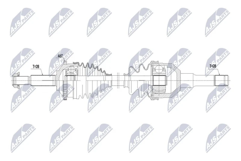 Image of NTY Drive shaft NTY NPW-JG-018