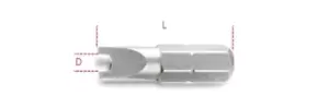 Image of Beta Tools 861 SP 1x 1/4" Hex Drive Spanner/2 Hole Bit #10 008610658