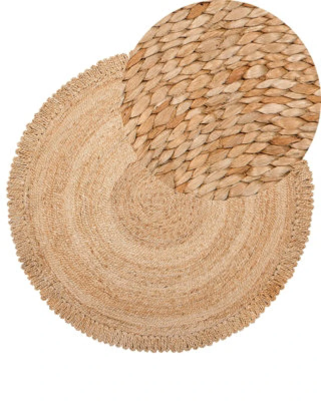 Image of Beliani Rug Erence Beige 140 Cm