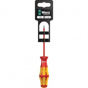 Image of Wera 160 i SB VDE Kraftform Plus Slotted Screwdriver 2.5mm 80mm