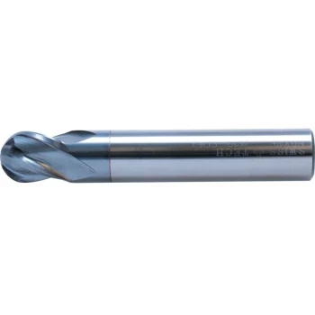 Image of 2.00MM Carbide 4 Flute Plain Shank Short Series Ball Nosed End Mills - Swisstech