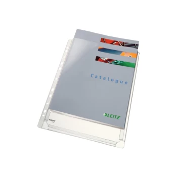 Image of Premium Expanding Pocket Expandable for higher capacity. Strong embossed Polypropylene. A4. Clear (Pack 5) - Outer carton of 10