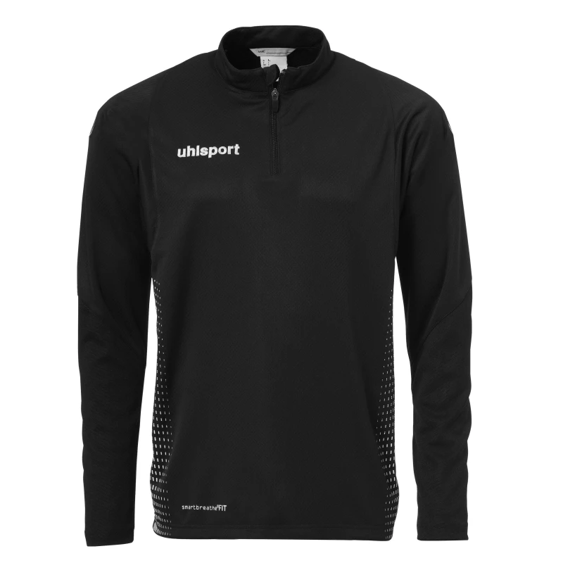 Image of Uhlsport quarter Zip Top Juniors - Black 6 - 7 Years