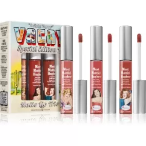 image of theBalm Voyage Vacay Trio matt lip set (3 pcs)