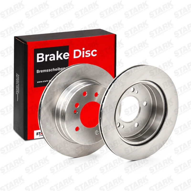 Image of STARK SKBD-0022012 Brake disc Rear Axle, Vented, Cast Iron, Uncoated, Untreated, without bolts/screws Cast Iron Brake Disc (82)
