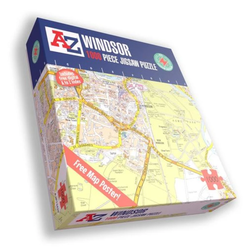 Image of A to Z A to Z Map of Windsor 1000 Piece Jigsaw Puzzle