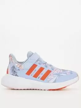 Image of adidas Unisex Kids FortaRun 2.0 Moana Elastic Lace Trainers - Light Blue, Size 3