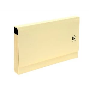 image of 5 Star De Luxe Expanding File with Flap 19 Pockets A-Z Foolscap Buff