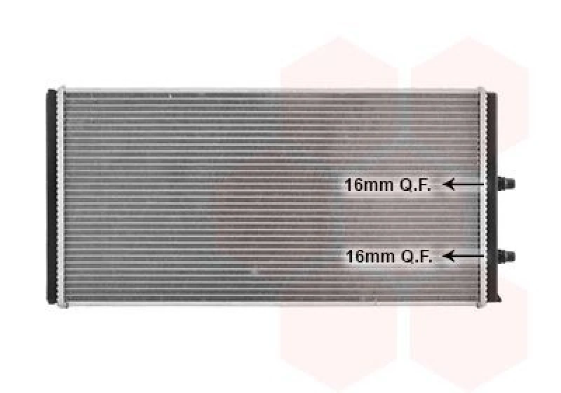 Image of VAN WEZEL Engine radiator VAN WEZEL 06012712