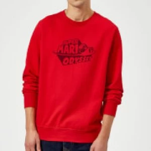 Image of Nintendo Super Mario Odyssey Logo Sweatshirt - Red - L