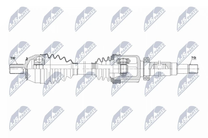 Image of NTY Drive shaft NTY NPW-VV-177