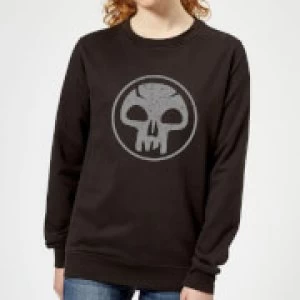 Image of Magic The Gathering Mana Black Womens Sweatshirt - Black - 5XL