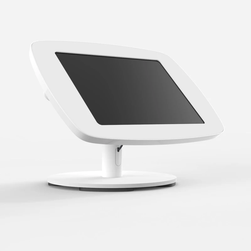 Image of Bouncepad Original Twist-Mini + Counter Base Apple iPad Air 6th Gen 11" (2024) White Covered Front Camera and Home Button TTMC-W1-