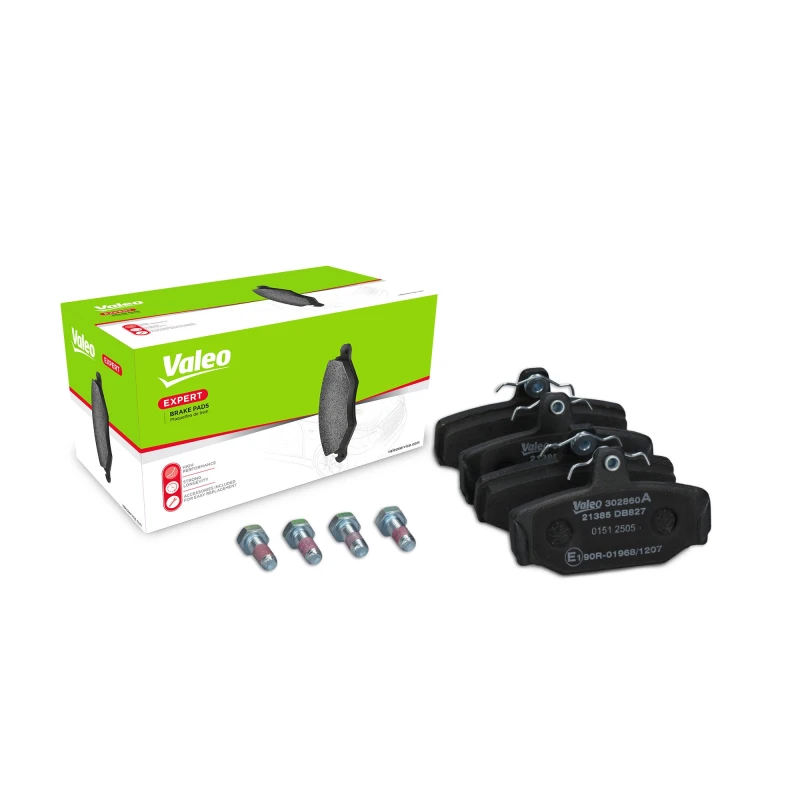 Image of VALEO 302860A Brake pad set EXPERT Rear Axle, excl. wear warning contact, without anti-squeak plate Brake Pad Set,disc brake (402)
