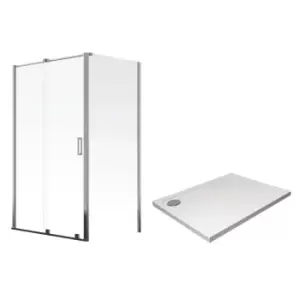 Aqualux Kit Aquarius 6 1200X800 Bundle (Slider Door, Side Panel, Tray & Waste)