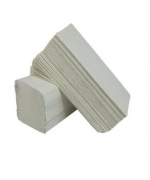 Image of 2Work White I-Fold 1-Ply Hand Towel 242x222mm (Pack of 3600) 2W70723