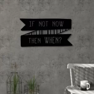 Image of Now Black Decorative Metal Wall Accessory