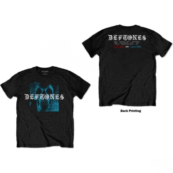 Image of Deftones - Static Skull Unisex Large T-Shirt - Black