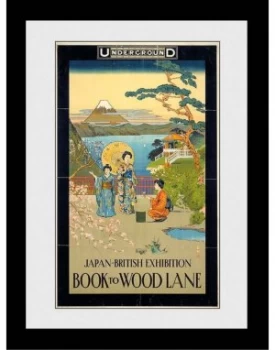 image of Transport For London Japan British Exhibition 1910 Back To Wood Lane Framed Collector Print