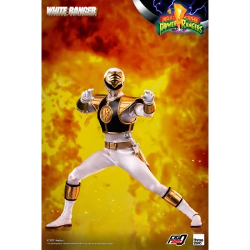 image of ThreeZero Mighty Morphin Power Rangers FigZero 1/6 Scale Collectible Figure - White Ranger