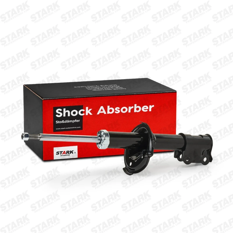Image of STARK SKSA-0131118 Shock absorber Front Axle Right, Gas Pressure, Twin-Tube, Suspension Strut, Bottom Clamp Shock Absorber (854)