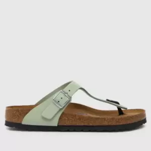 BIRKENSTOCK Gizeh Sandals In Light Green