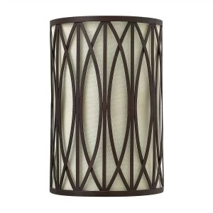 Image of 2 Light Indoor Wall Light Victorian Bronze, E14