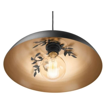 Image of Lamkur Lighting - Dome Pendant Ceiling Lights Golden, 1x E27