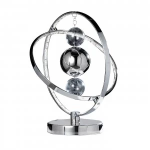 image of Table Lamp Chrome Glass Balls