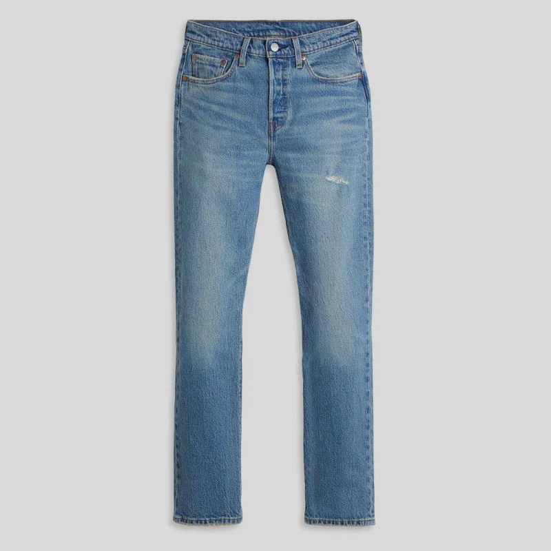 Image of Levis Womens Swan Island Straight Leg Jeans Historical Blue female 25 L30