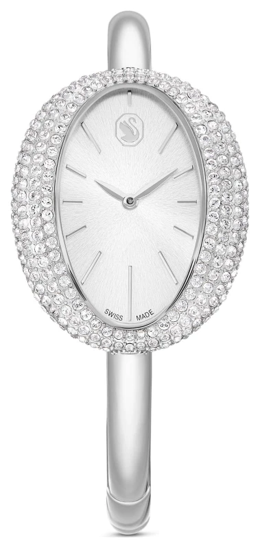 Image of Swarovski 5705419 Imber Bangle (28mm) Silver Sunray Dial / Watch