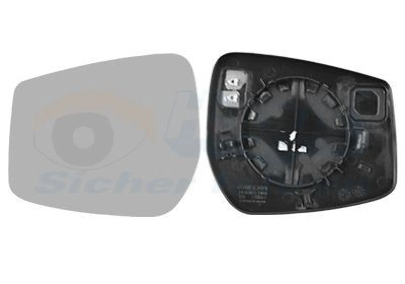 Image of VAN WEZEL Wing mirror glass VAN WEZEL 3340837