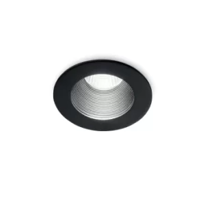 image of Room-33 Round Recessed Downlight Black IP44, 2700K, 11W