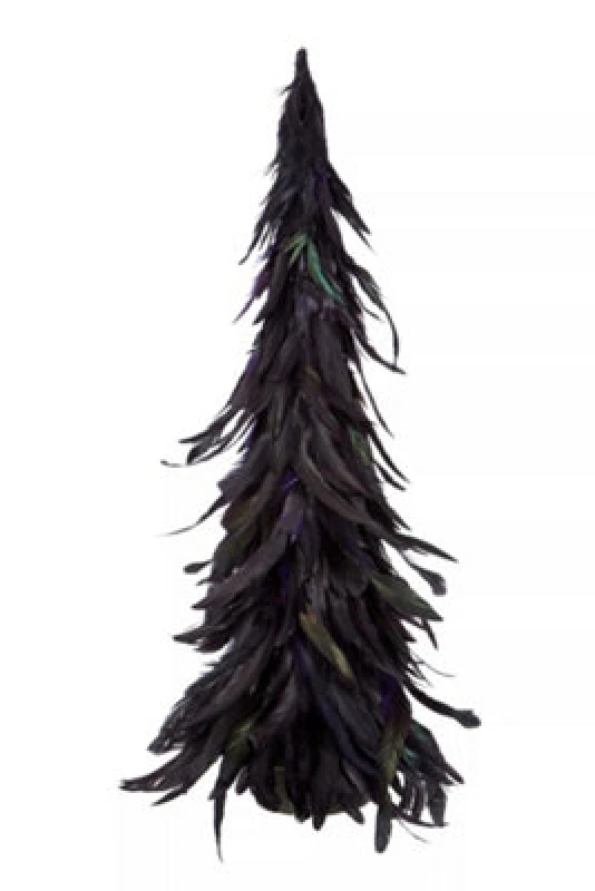 Image of Premier Housewares Dark Purple Large Feather Tree, Striking Design Purple