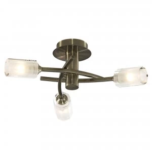 image of Litecraft Octen Brass Ceiling Light