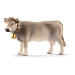 Image of SCHLEICH Farm World Braunvieh Cow Toy Figure
