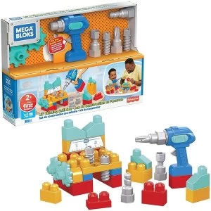Image of Mega Bloks Lil Building Drill Construction Set