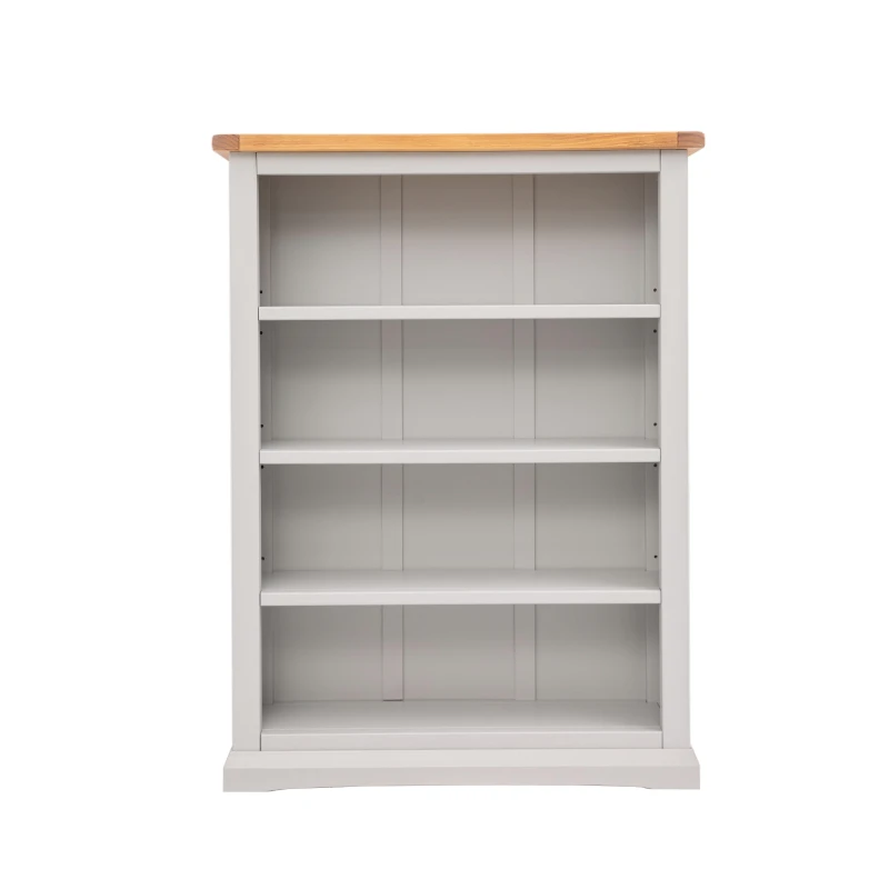 Image of Cabinet Bits Bookcase with plinth 120x90x25cm in Light Grey Size: 120 x 90 x 25cm Light Grey Unisex 120 x 90 x 25 cm