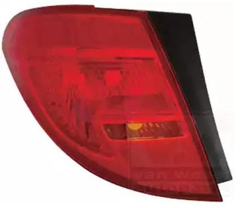 Image of VAN WEZEL 3860931M Rear light Outer section, without bulb holder, Left Combination Rearlight (391)
