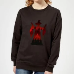 Image of Harry Potter McGonagall Silhouette Womens Sweatshirt - Black