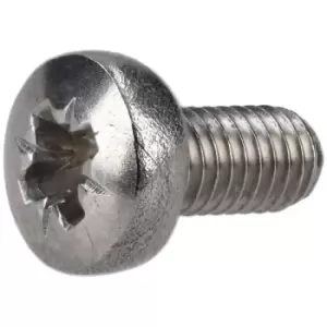 image of R-TECH 337089 Pozi Pan Head A2 Stainless Steel Screws M3 6mm - Pac...