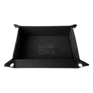 Image of Fold Up Velvet Dice Tray: Black for Puzzles and Board Games