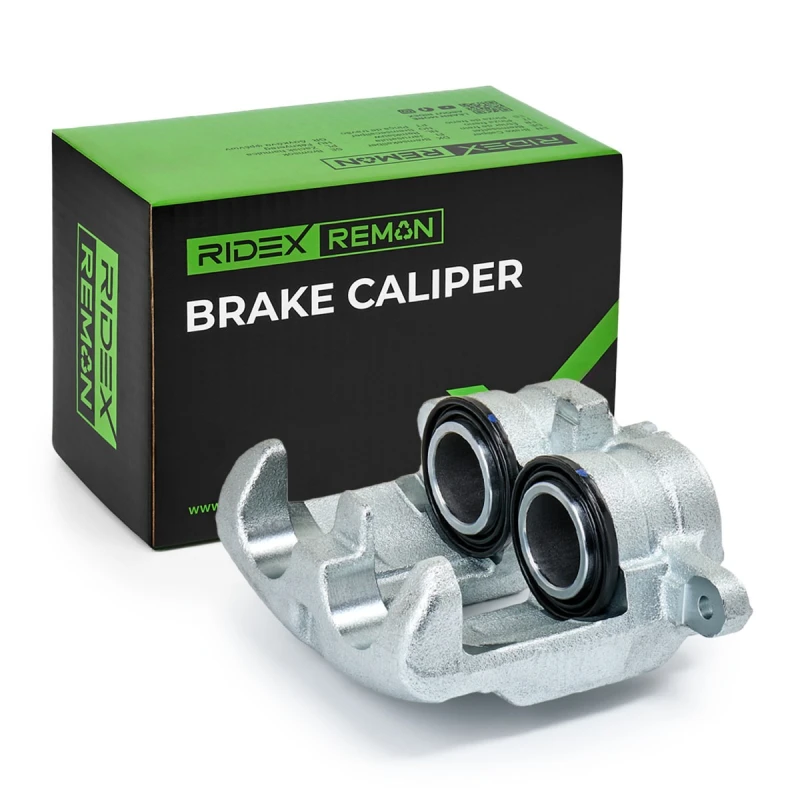 Image of RIDEX REMAN 78B1457R Brake caliper Front Axle, without holding frame Grey Cast Iron Brake Caliper (78)