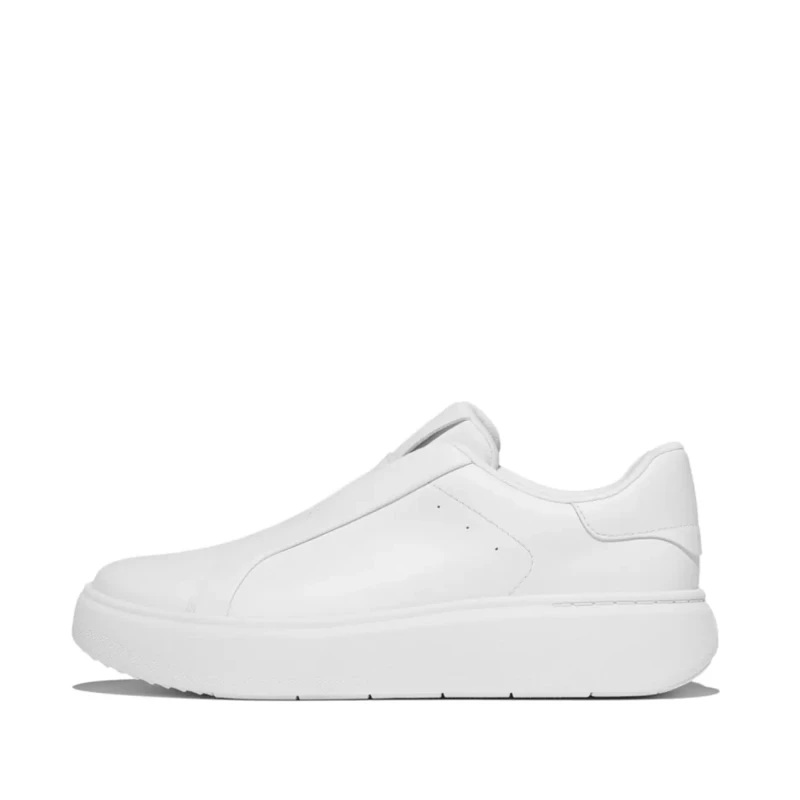 Image of FitFlop Womens slip-on leather trainers FitFlop Rtg Blanc Female 37
