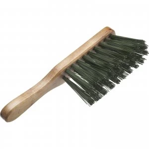 image of Faithfull PVC Stiff Hand Brush Green